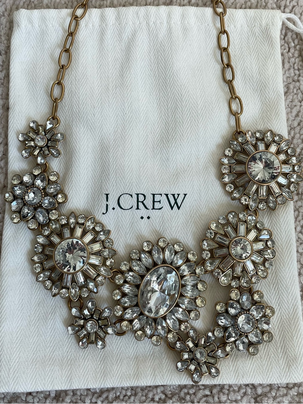 J. Crew Crystal Statement Necklace